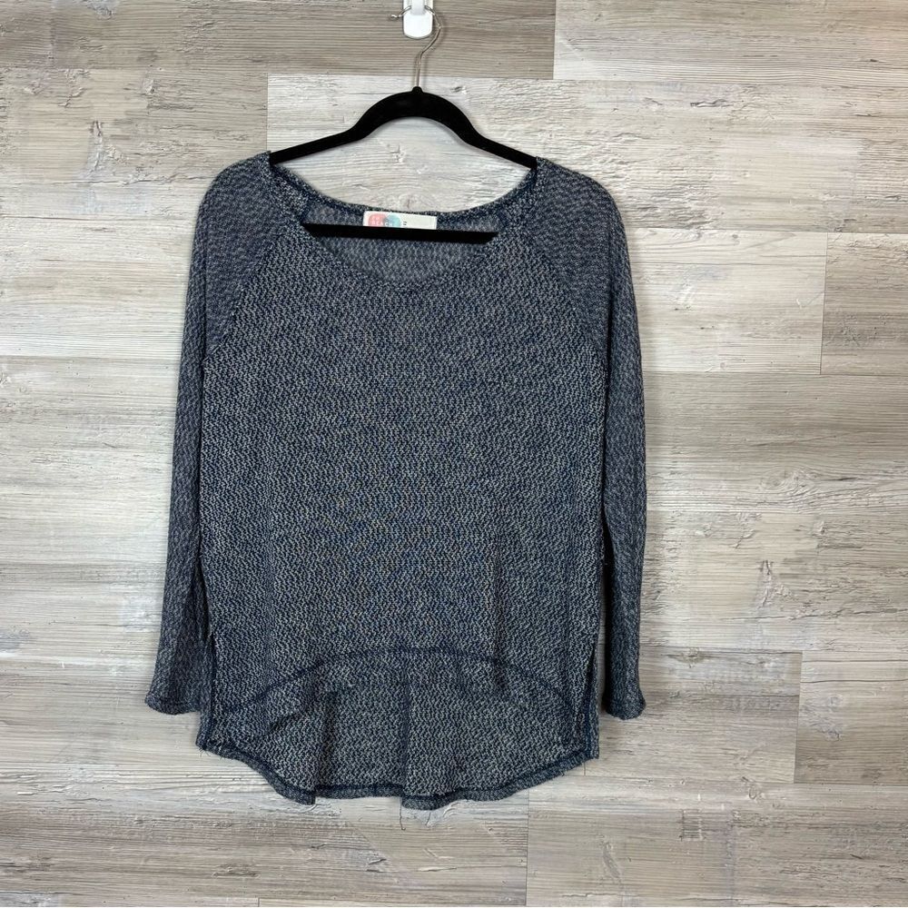 Free People Beach Blue Marled Sweater